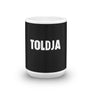 Toldja Black Coffee Mug