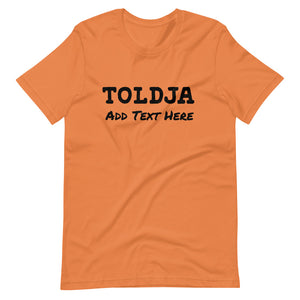 Typewriter Customizable Toldja T-Shirt - Women