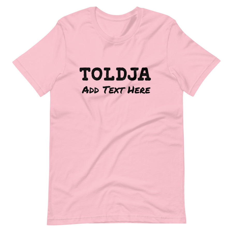 Typewriter Customizable Toldja T-Shirt - Women