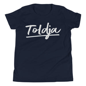 Girls Script Toldja T-Shirt (wht)