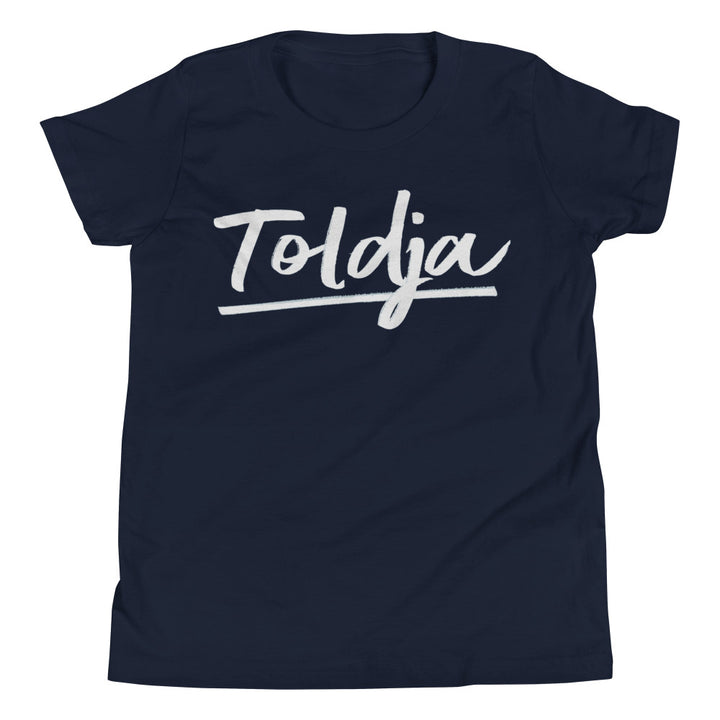 Girls Script Toldja T-Shirt (wht)