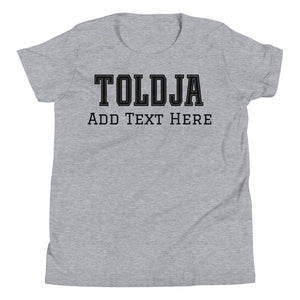 Boys Varsity Customizable T-Shirt
