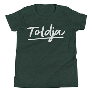Girls Script Toldja T-Shirt (wht)